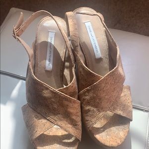 Cork DVF wedges